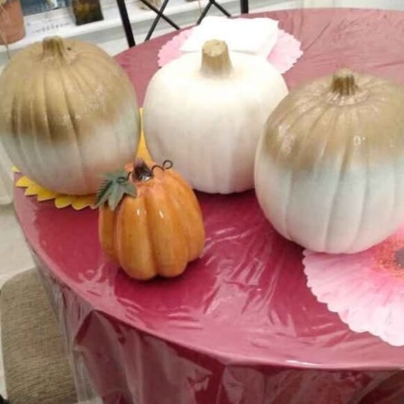 Bundle Decorative Pumpkins Table Scape Thanksgiving Halloween Fall Decor - Picture 1 of 7